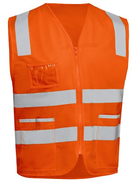 Taped Hi Vis Safety Zip Vest - BV0341T