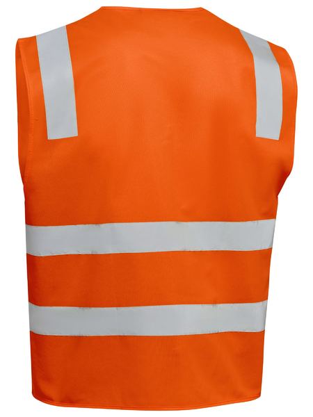 Taped Hi Vis Safety Zip Vest - BV0341T