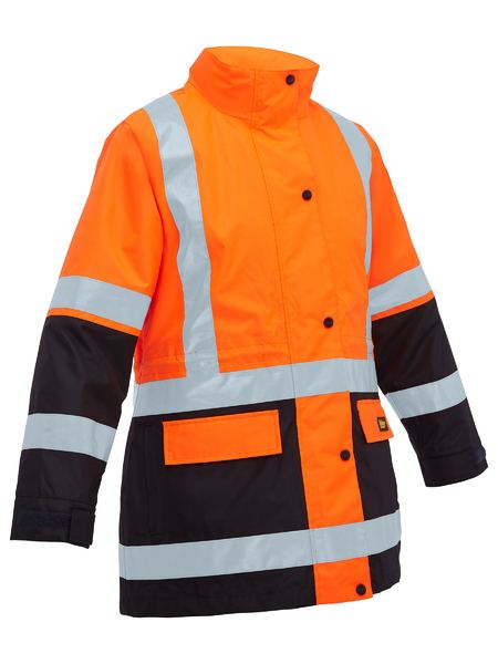 Women's Taped Hi Vis 5 in 1 Rain Jacket - BKL6975