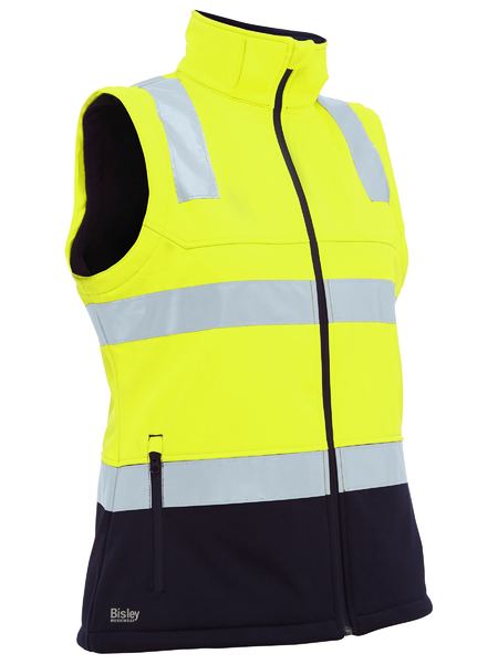 Women's Taped Two Tone Hi Vis 3-in-1 Soft Shell Jacket - BJL6078T