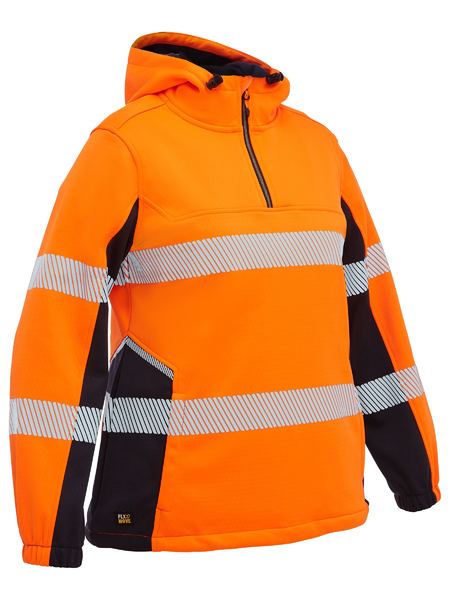 Women's Flx & Move Hi Vis Taped Liquid Repellent Fleece Hoodie - BKL6571T