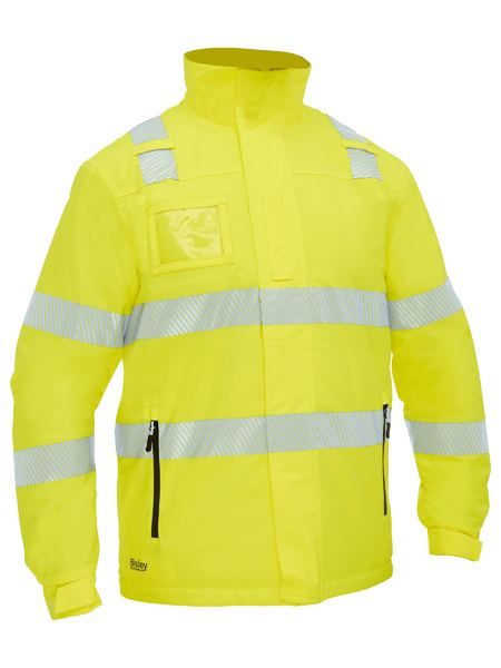 Taped Hi Vis Heated Jacket with Hood - BJ6842T