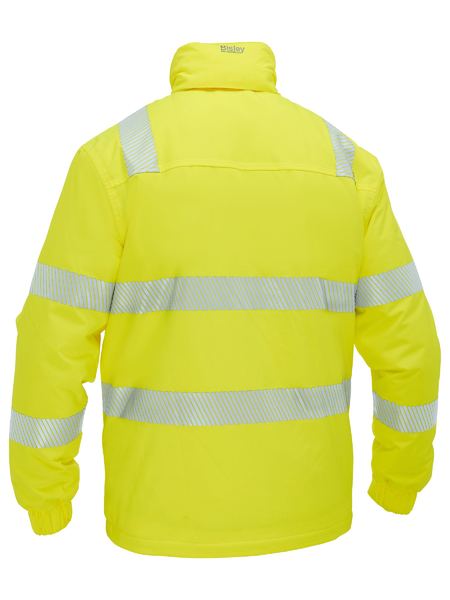 Taped Hi Vis Heated Jacket with Hood - BJ6842T