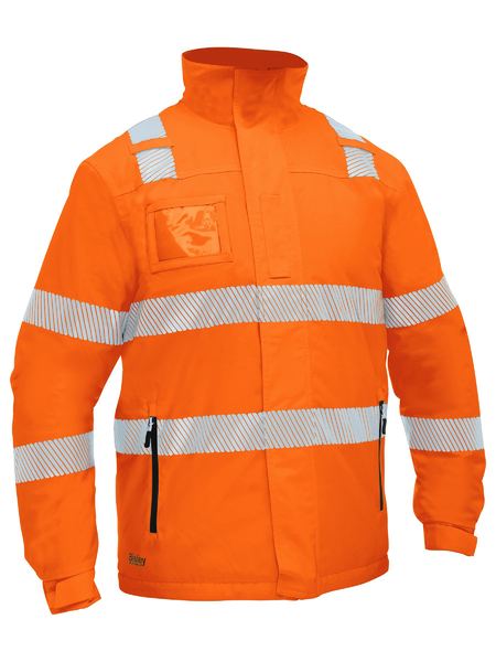 Taped Hi Vis Heated Jacket with Hood - BJ6842T