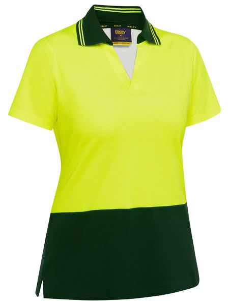 Women's Hi Vis V-Neck Polo - BKL1234