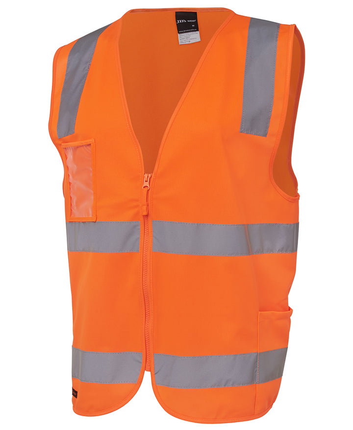 JB'S Hi Vis (D+N) Zip Safety Vest - 6DNSZ