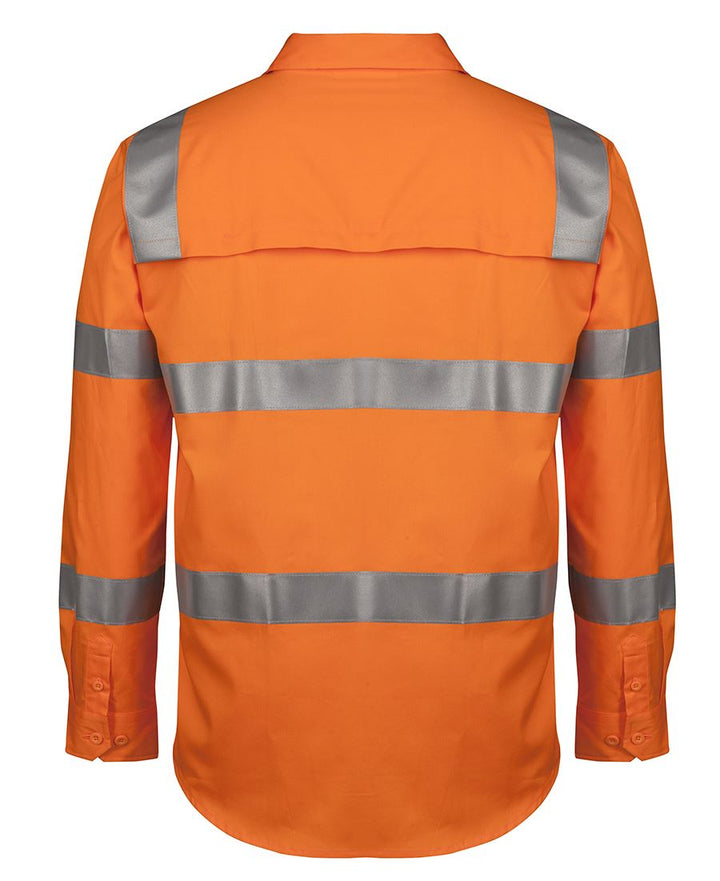 JB'S Hi Vis (D+N) Long Sleeve 150G Aust. Rail Work Shirt - 6DNWR