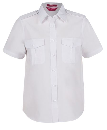 JB's Ladies Short Sleeve Epaulette Shirt - 6ESS1