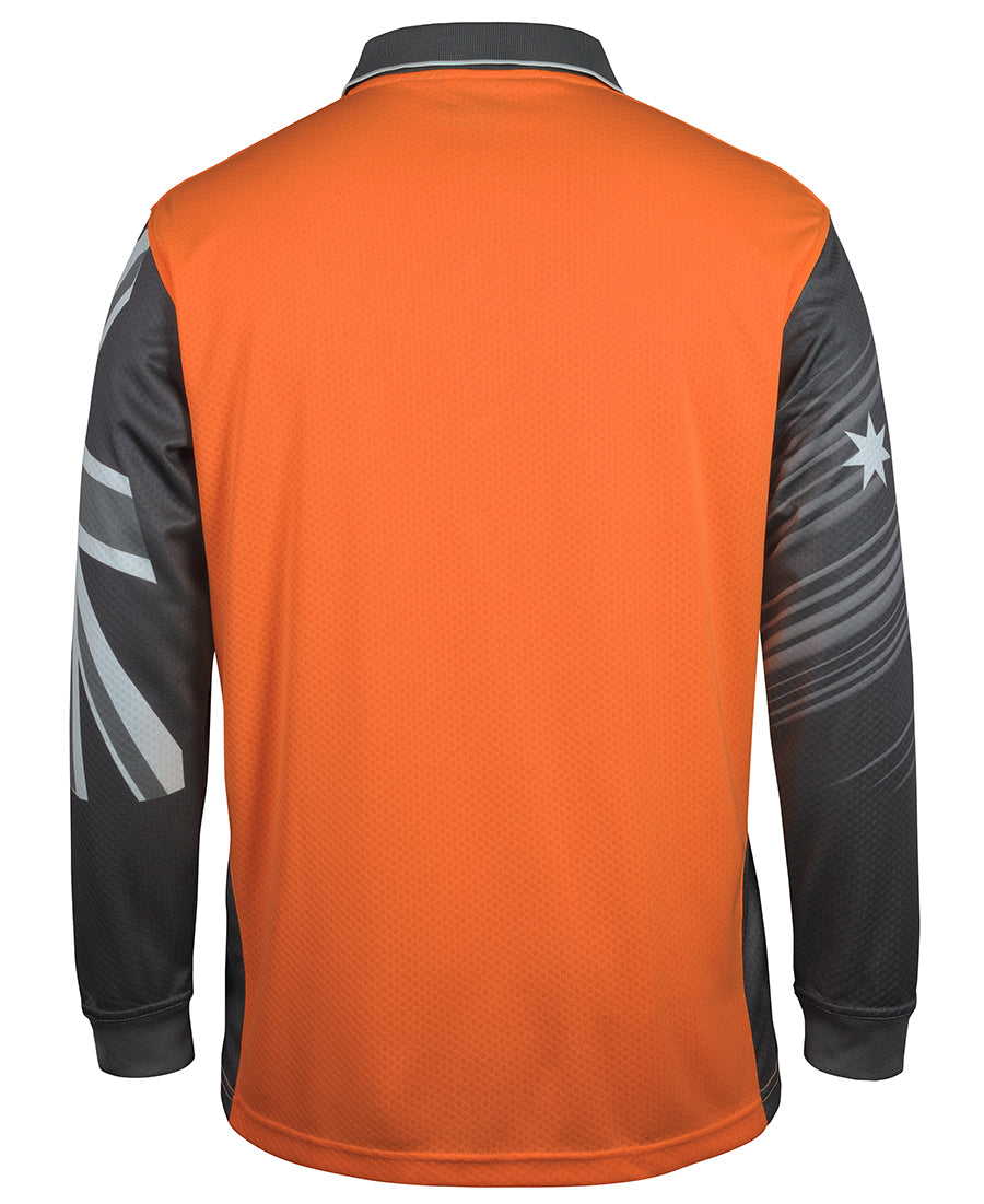 JB's Hi Vis Long Sleeve Southern Cross Polo - 6HSCL