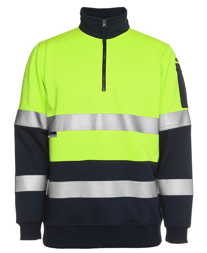 JB's Hi Vis (D+N) 1/2 Zip Fleecy Sweat - 6HZFS