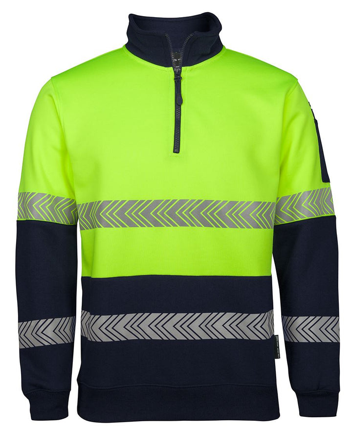 JB's Hi Vis ½ Zip Segmented Tape Fleecy - 6HZS