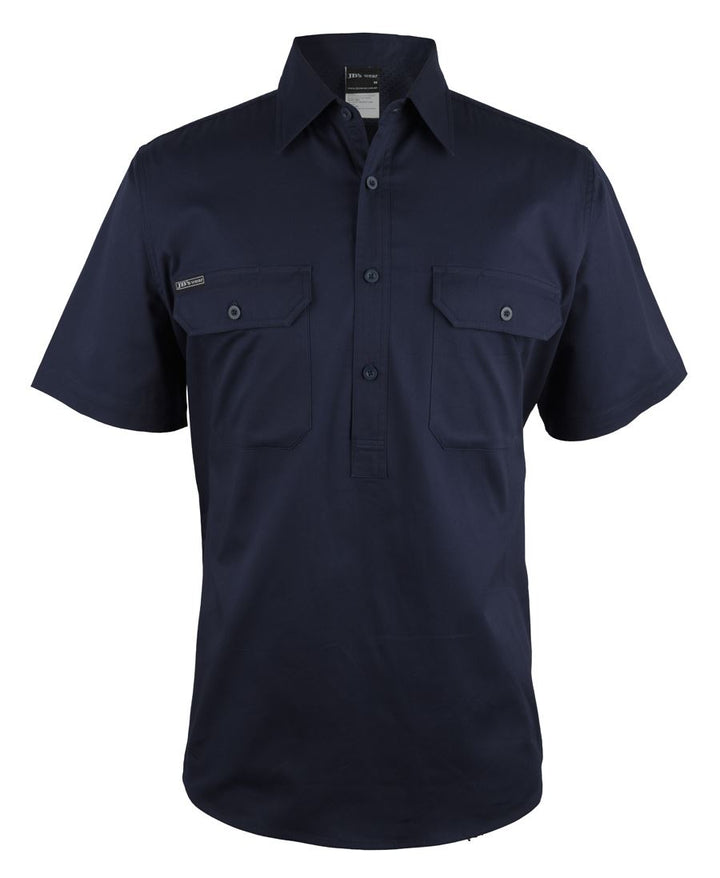 JB'S Close Front Short Sleeve 150G Work Shirt - 6WKCF