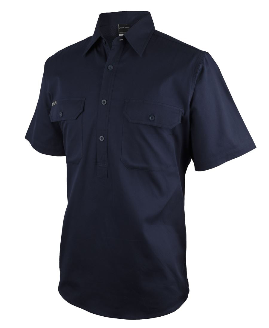 JB'S Close Front Short Sleeve 150G Work Shirt - 6WKCF