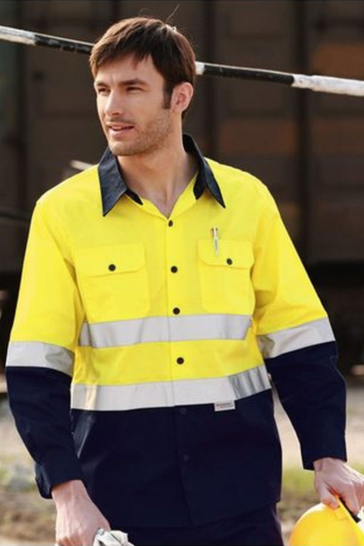 Hi Vis Long Sleeve Shirt with Reflective Tape SS1232