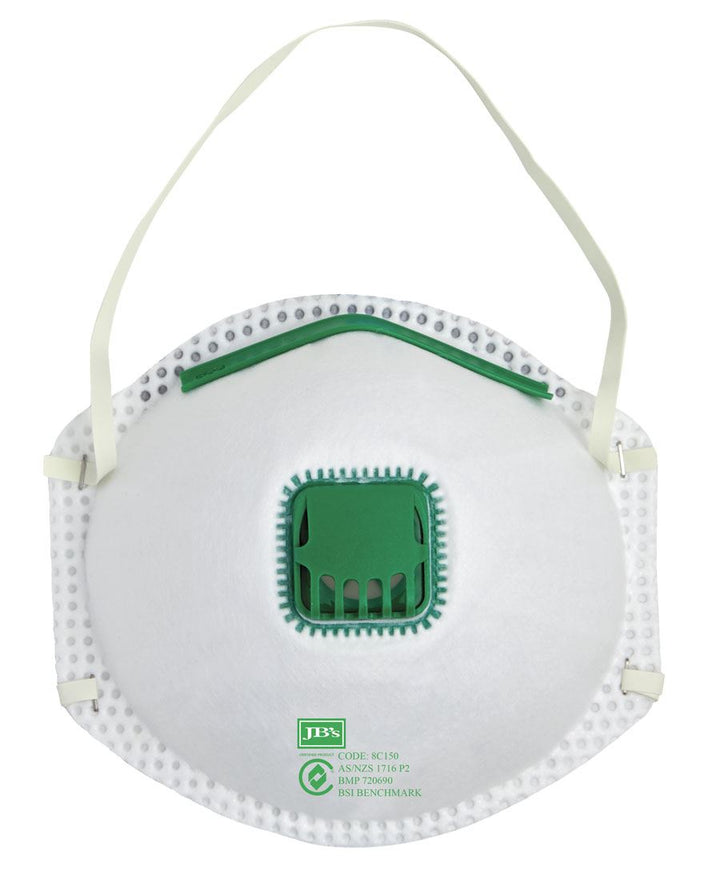 Jb’s P2 Respirator With Valve (12 Pack) - 8C150