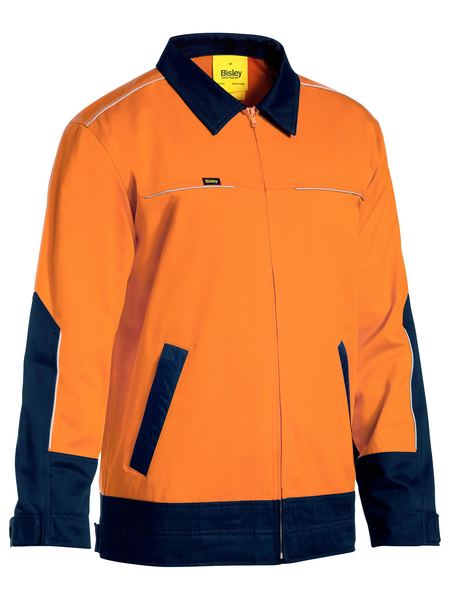 Hi Vis Drill Jacket With Liquid Repellent Finish - BJ6917