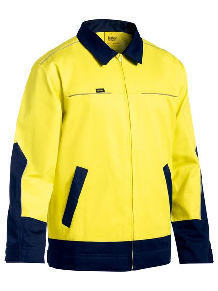 Hi Vis Drill Jacket With Liquid Repellent Finish - BJ6917