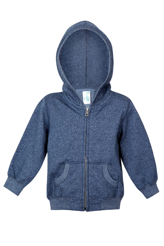 Babies Heather Zip Hoodie - F180ZZ