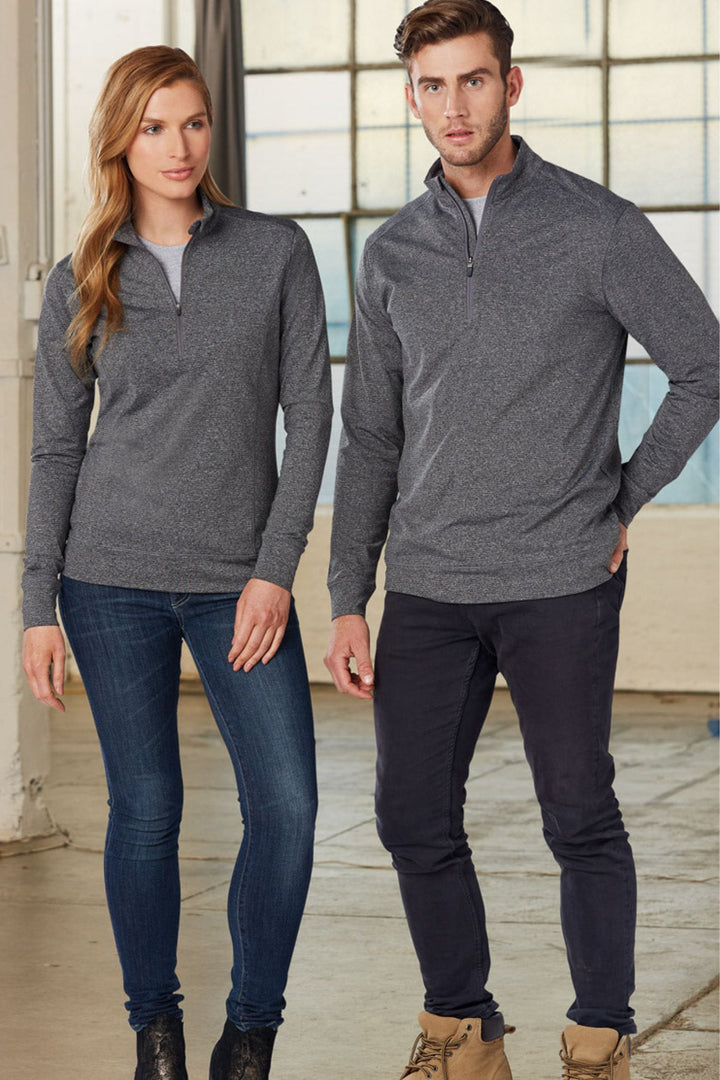 Men's Half Zip Long Sleeve Sweat Top - FL25