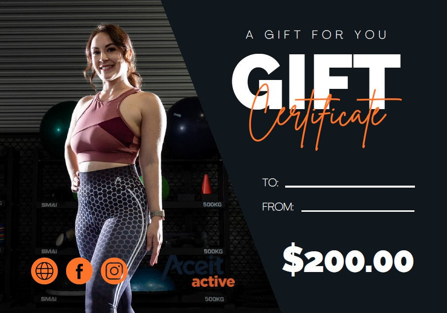 Aceit Active Gift Certificate