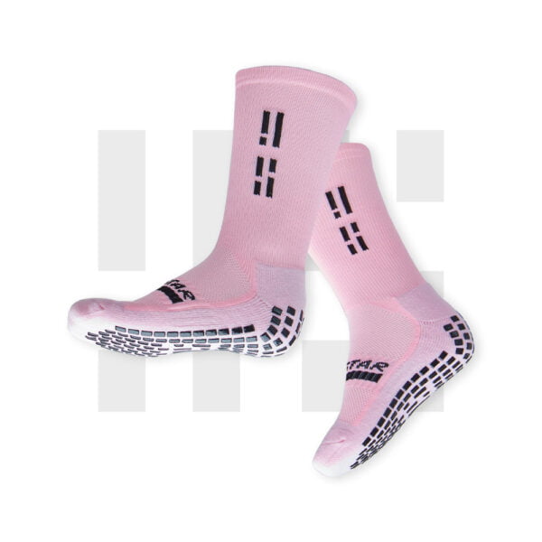 Grip Star Crew Sock Pink