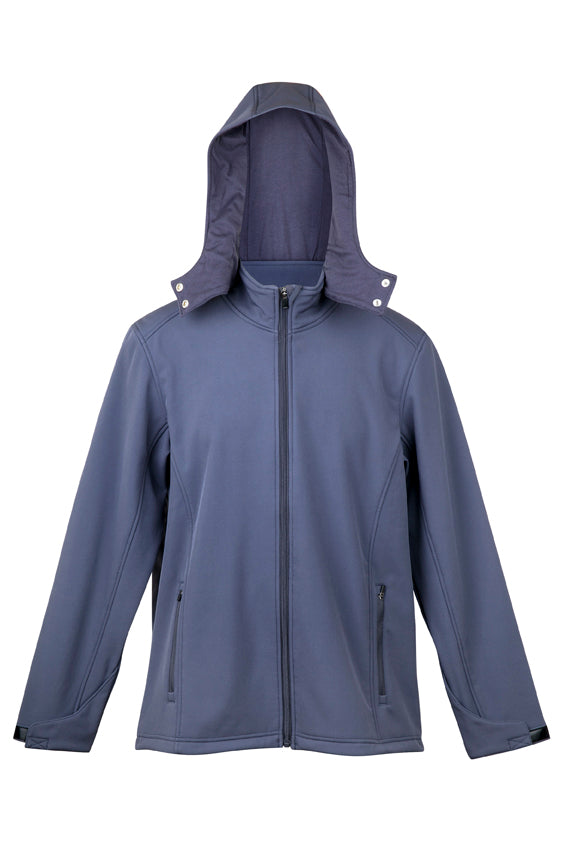 Men's Soft Shell Hooded Jacket - J483HZ