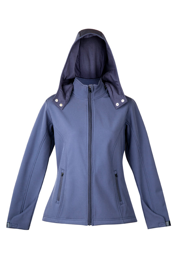 Ladies Soft Shell Hooded Jacket - J483LD