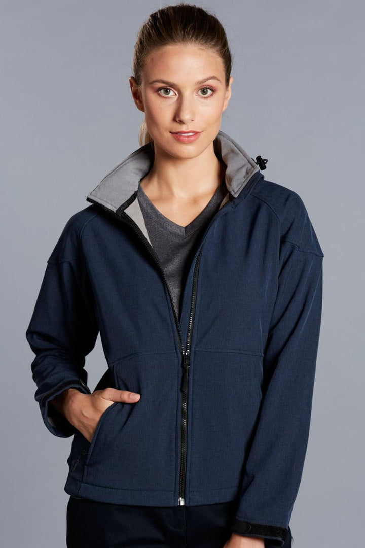 Ladies Softshell Hooded Jacket - JK34