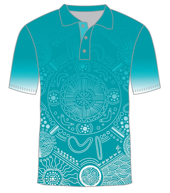 Custom Indigenous Polo Shirt - Kaya Dreaming