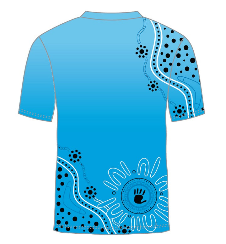 Custom Indigenous Polo Shirt - Kali Rainforest