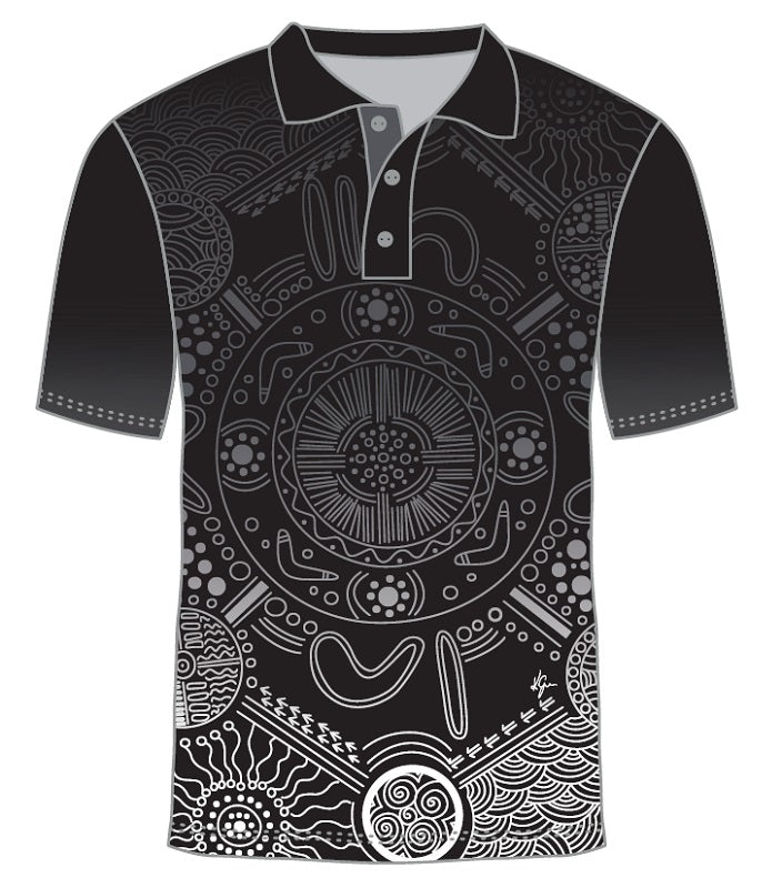 Custom Indigenous Polo Shirt - Kaya Dreaming