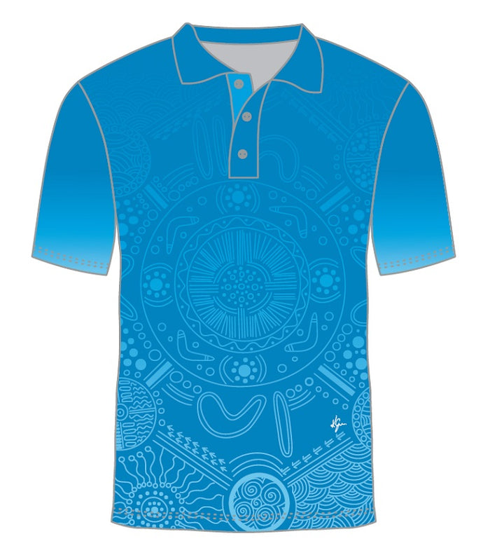 Custom Indigenous Polo Shirt - Kaya Dreaming