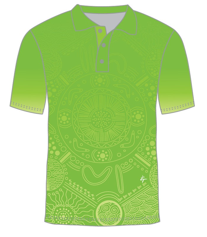 Custom Indigenous Polo Shirt - Kaya Dreaming