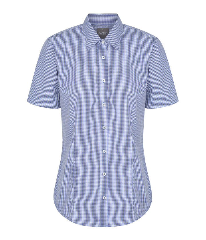 Women's Gingham Short Sleeve Shirt - 1637WS (5 colours)