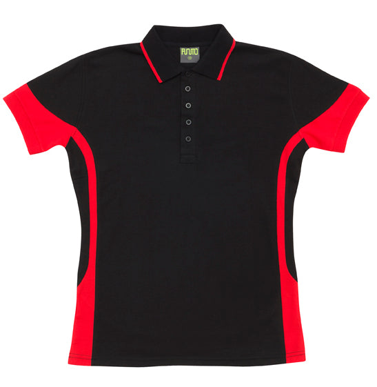 Women's Contrast Polycotton Polo - P519LD