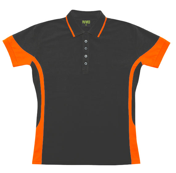 Women's Contrast Polycotton Polo - P519LD