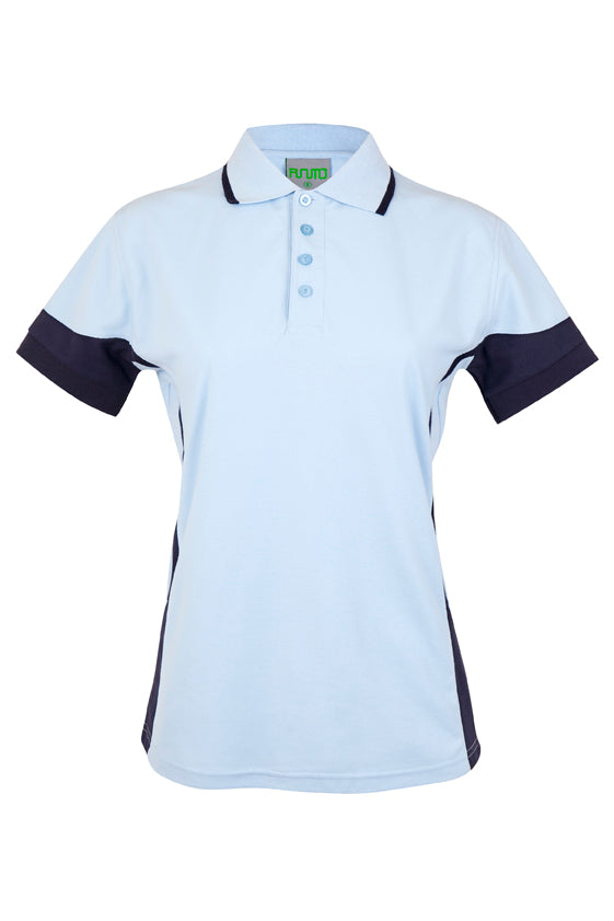 Women's Contrast Polycotton Polo - P519LD