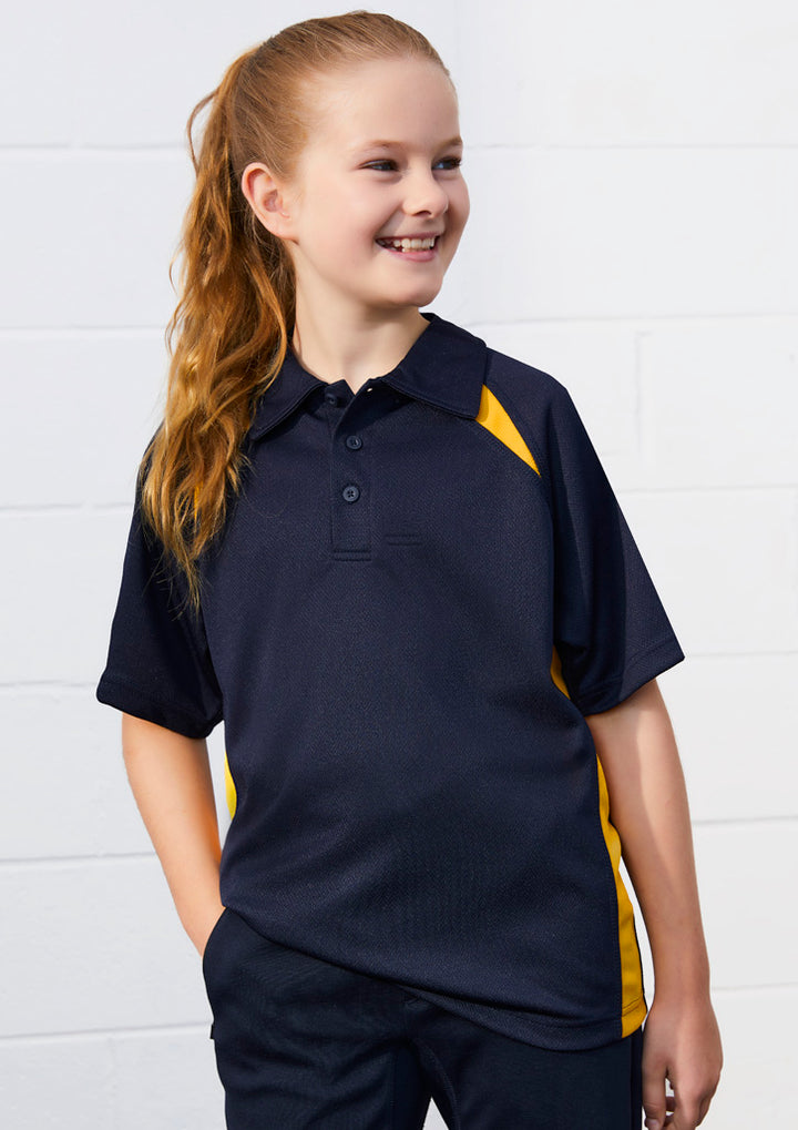 Kids Splice Short Sleeve Polo - P7700B