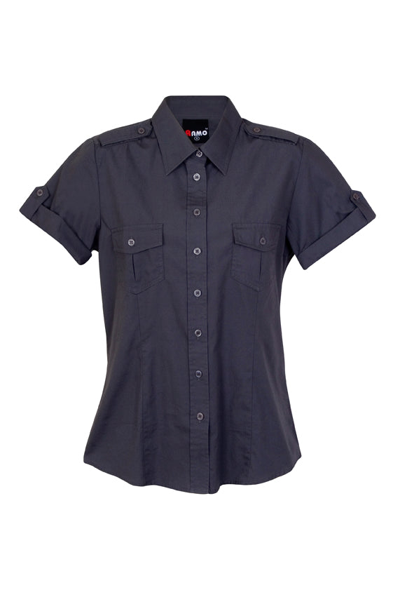 Ladies Military Short Sleeve Shirt - S002FS