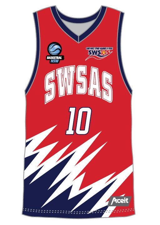 SWSAS Basketball Playing Reversible Singlet B1058R-B1061R