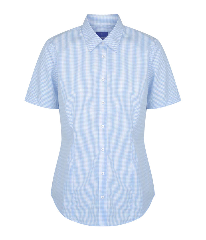 Women's Gingham Short Sleeve Shirt - 1637WS (5 colours)