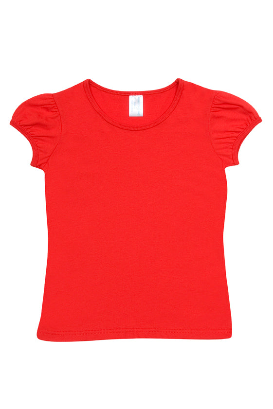 Girls Short Sleeve Puff Sleeve - T301GL