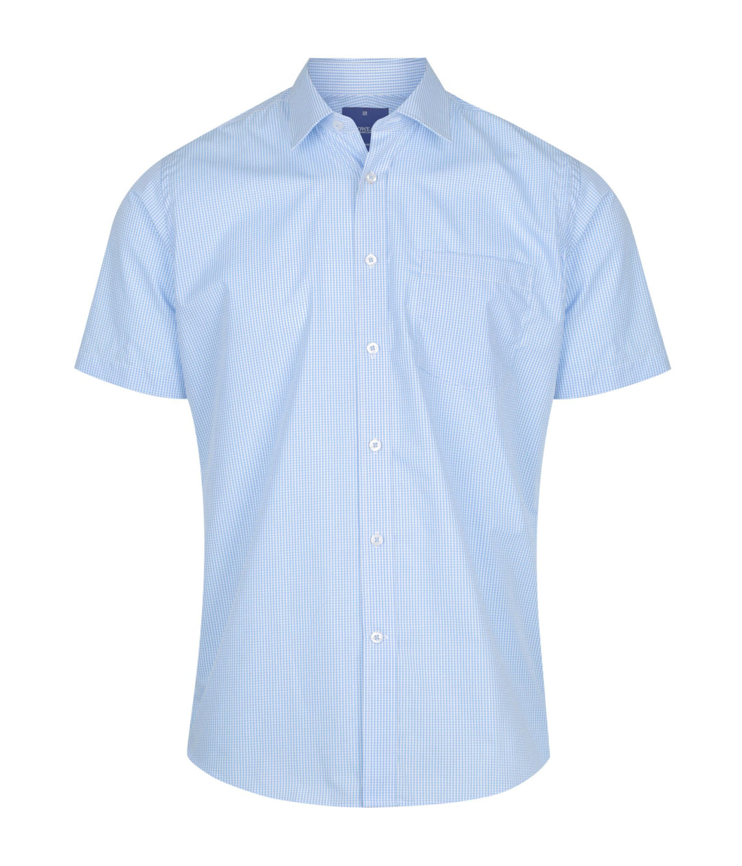 Men's Gingham Short Sleeve Shirt - 1637S (2 colours)