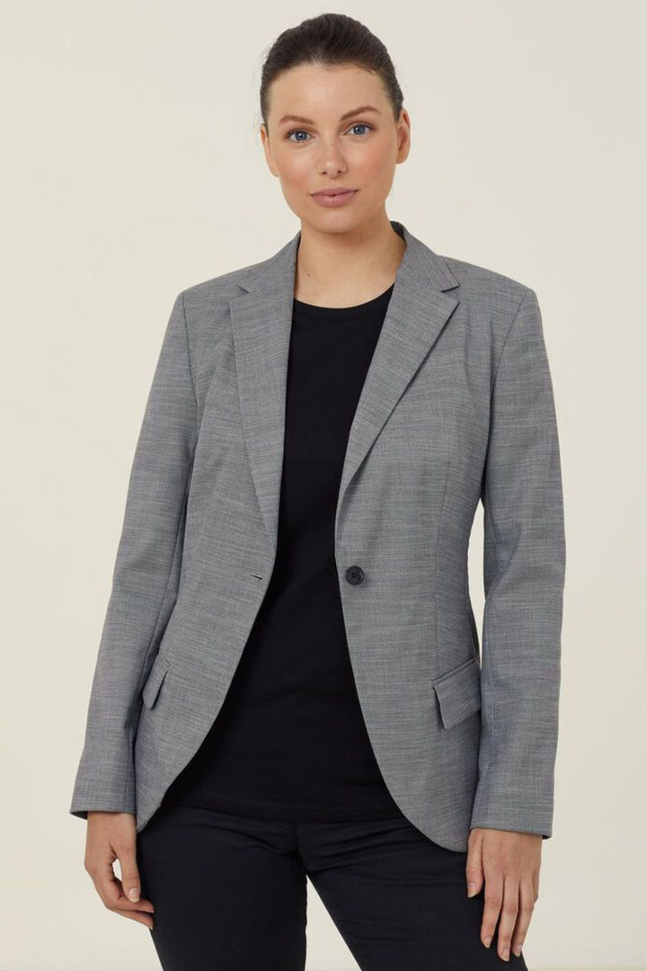 Ladies Linen Look Half Lined Jacket - CAT1E9