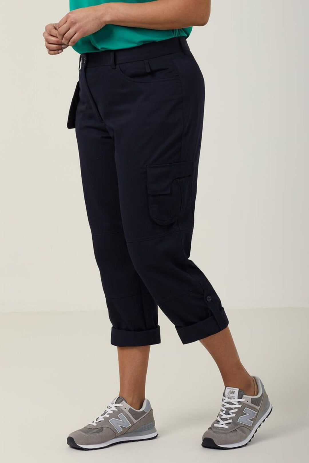 Ladies P/V Gaberdine Flex Waist Cargo Pant - CAT3TY