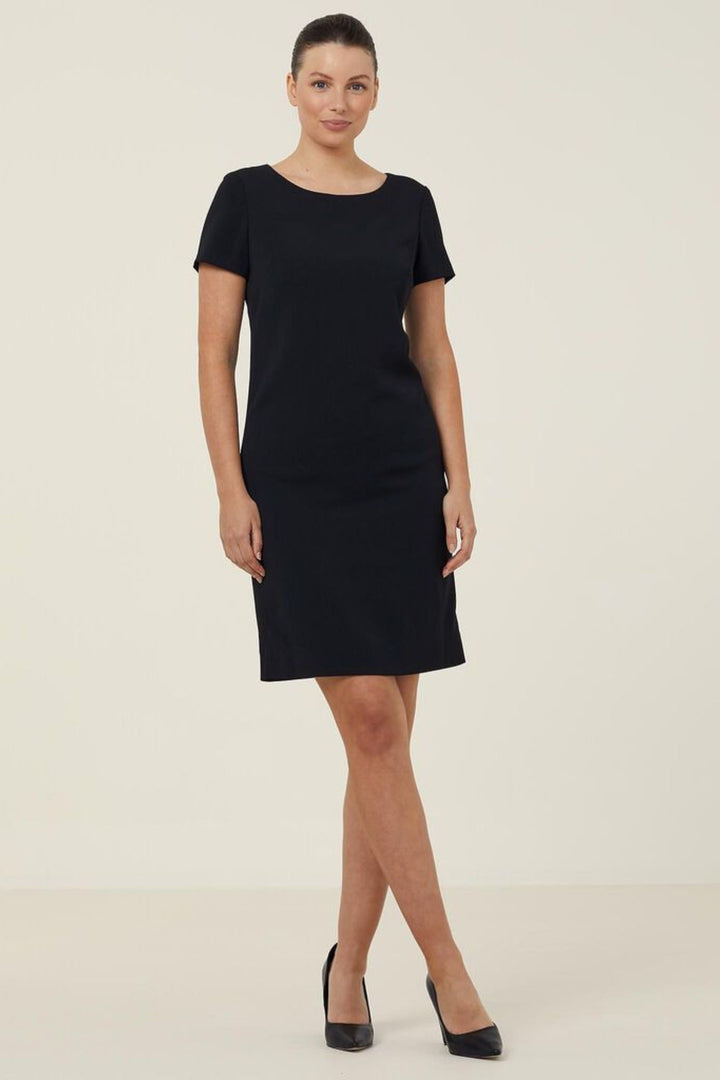 Ladies Crepe Stretch Short Sleeve Dress - CAT62U