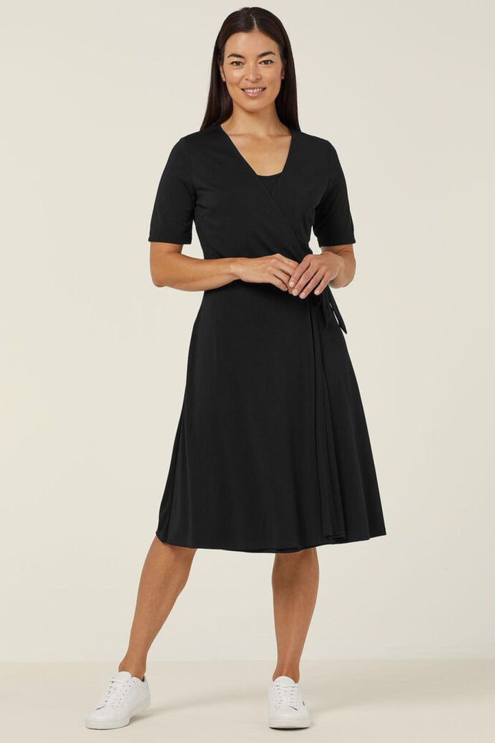 Ladies Matt Jersey Wrap Dress - CAT699