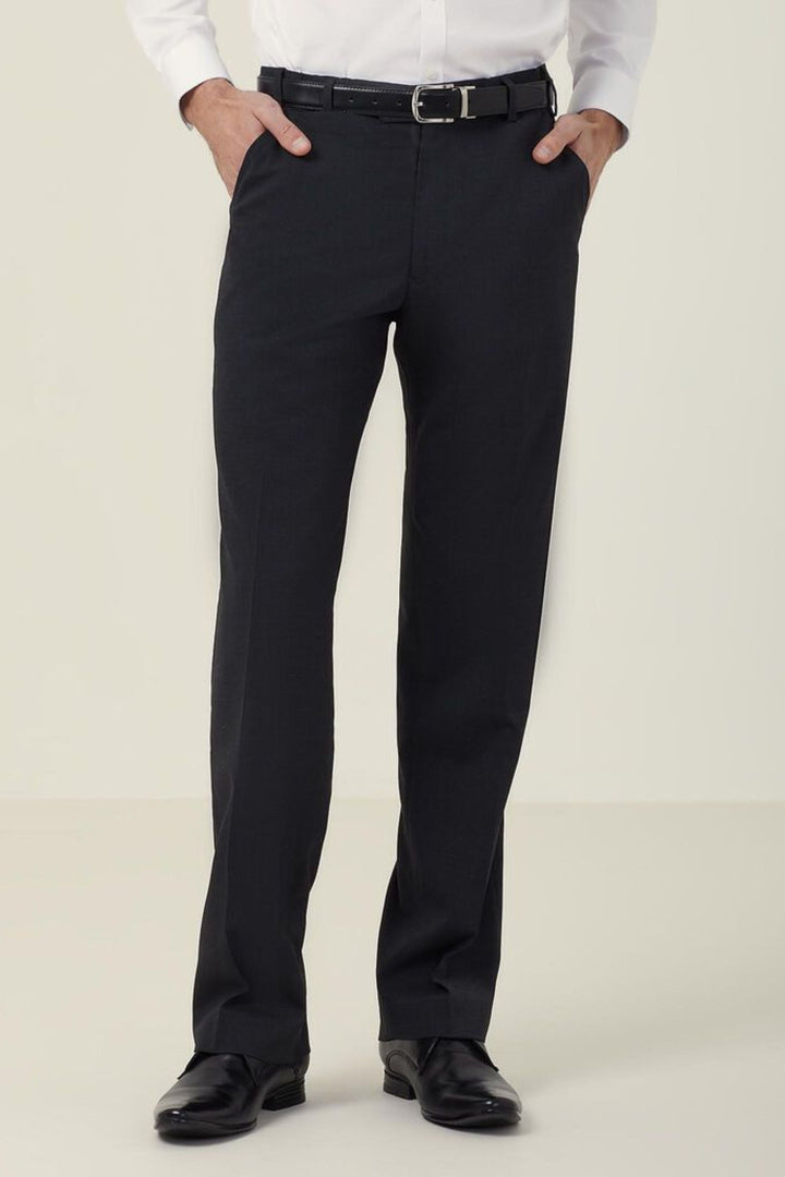 Men's Stretch Wool Blend Flat front pant - CATCED