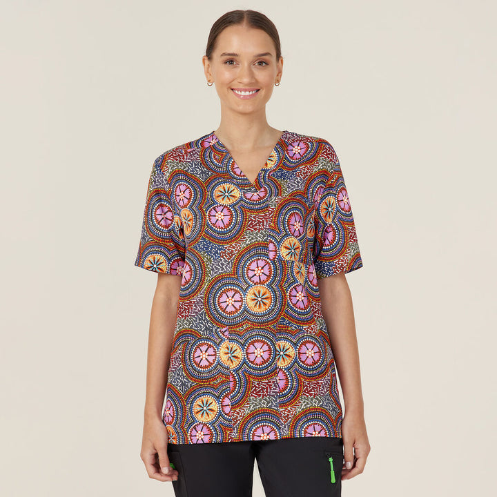 Bush Tucker Indigenous Scrub Top - CATRGJ