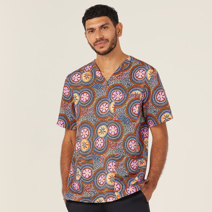 Bush Tucker Indigenous Scrub Top - CATRGJ